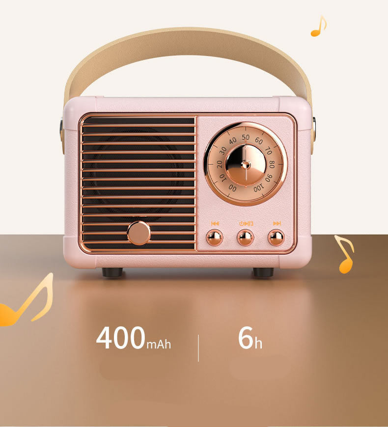 Mini Haut-Parleur Bluetooth Design Rétro et Radio-FM R919-B - Rouge Mini Haut-Parleur Bluetooth Design Rétro et Radio-FM R919-B - Rouge