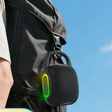 Glowing Beats Bluetooth Mini Speaker with RGB Lights, Multi-Play Support and Portable Outdoor Hook