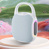 Glowing Beats Bluetooth Mini Speaker with RGB Lights, Multi-Play Support and Portable Outdoor Hook