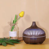 Essential Oil Humidifier in Six Natural Design With Remote + Bonus Three Aroma Oils