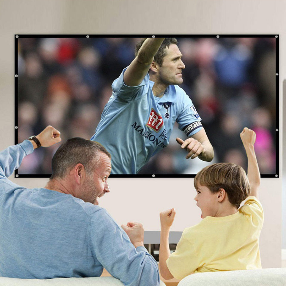 Movie Night Magic 120-inch Portable Projector Screen Unfold and Enjoy Vista Shops