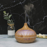 Essential Oil Humidifier in Six Natural Design With Remote + Bonus Three Aroma Oils