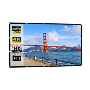 Movie Night Magic 120-inch Portable Projector Screen Unfold and Enjoy Vista Shops