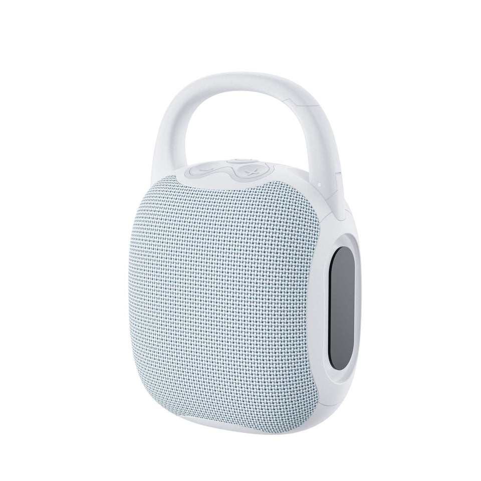 Glowing Beats Bluetooth Mini Speaker with RGB Lights, Multi-Play Support and Portable Outdoor Hook