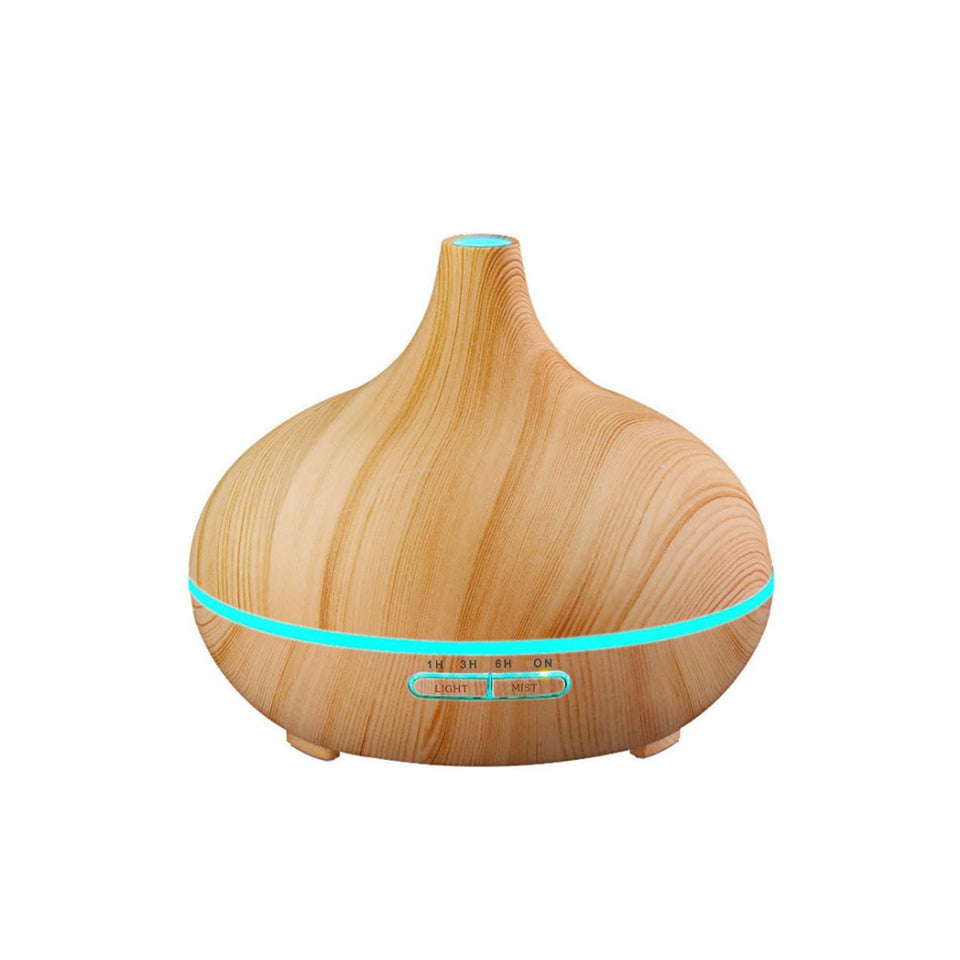 Essential Oil Humidifier in Six Natural Design With Remote + Bonus Three Aroma Oils