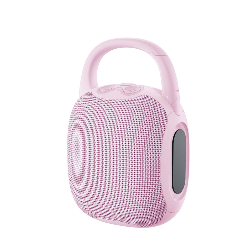 Glowing Beats Bluetooth Mini Speaker with RGB Lights, Multi-Play Support and Portable Outdoor Hook