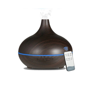 Essential Oil Humidifier in Six Natural Design With Remote + Bonus Three Aroma Oils