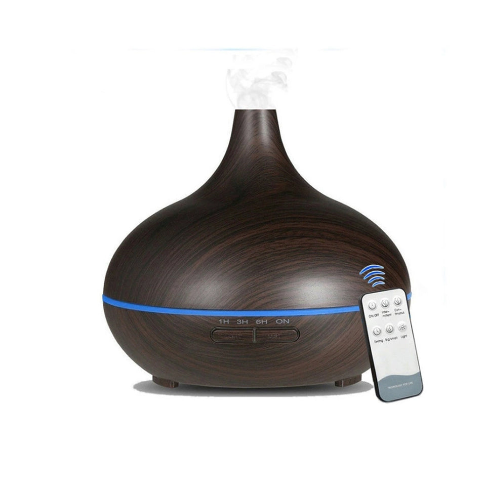 Essential Oil Humidifier in Six Natural Design With Remote + Bonus Three Aroma Oils