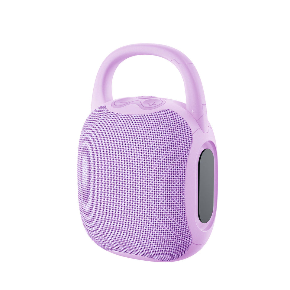 Glowing Beats Bluetooth Mini Speaker with RGB Lights, Multi-Play Support and Portable Outdoor Hook