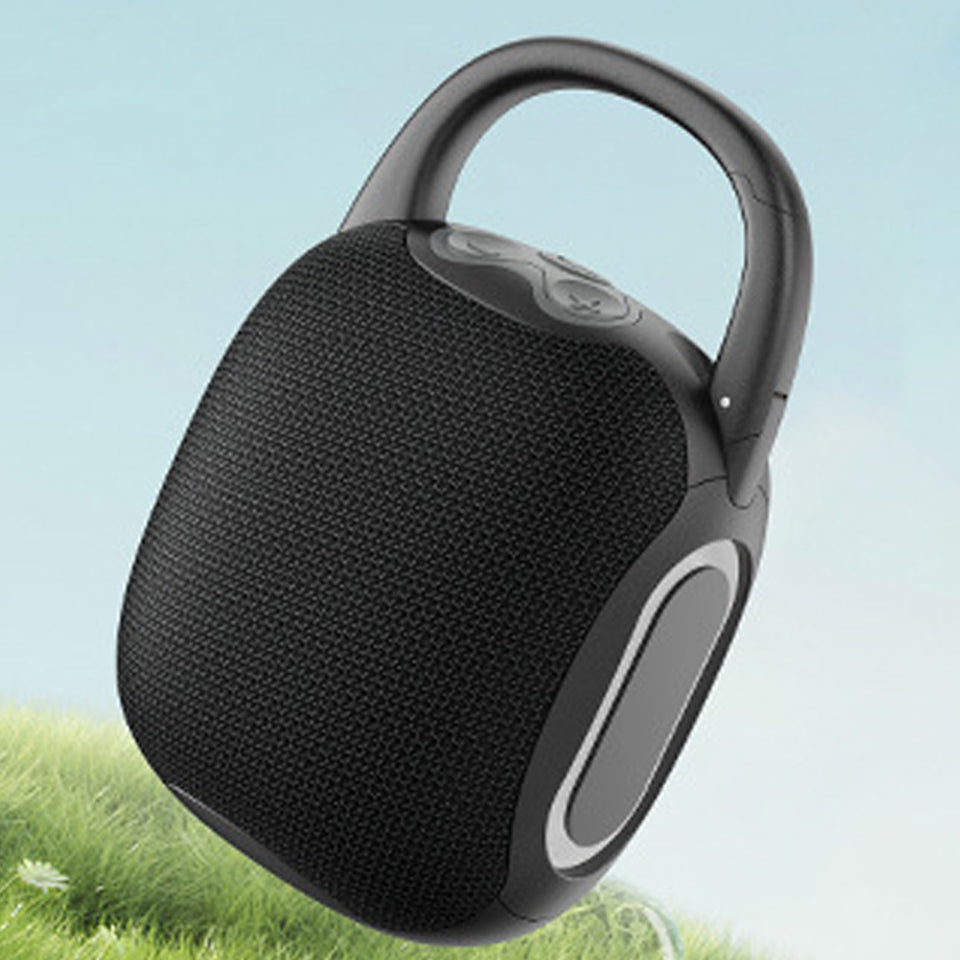Glowing Beats Bluetooth Mini Speaker with RGB Lights, Multi-Play Support and Portable Outdoor Hook