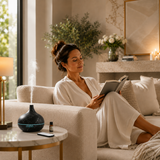 Essential Oil Humidifier in Six Natural Design With Remote + Bonus Three Aroma Oils