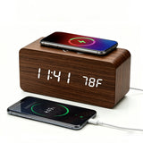 Aura Digital Hub Wireless Charging + LED Alarm Clock And Temperature