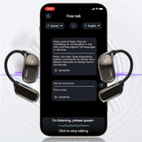 AI 3 in 1 Global Language Translator And Bluetooth Open Earphones