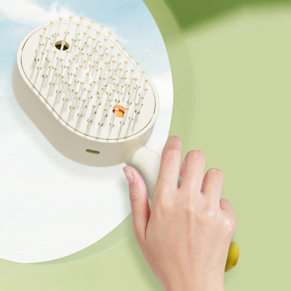 Silk Stream Mist Brush Electric Anti-Static Oil Spray Massager