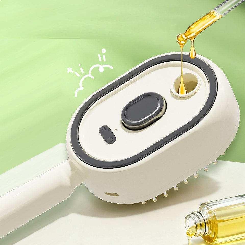 Silk Stream Mist Brush Electric Anti-Static Oil Spray Massager