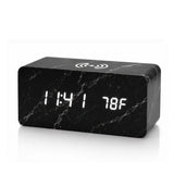 Aura Digital Hub Wireless Charging + LED Alarm Clock And Temperature