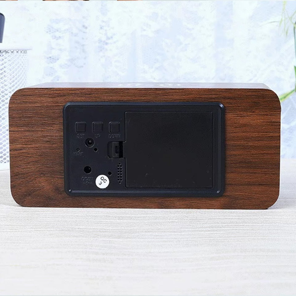 Aura Digital Hub Wireless Charging + LED Alarm Clock And Temperature