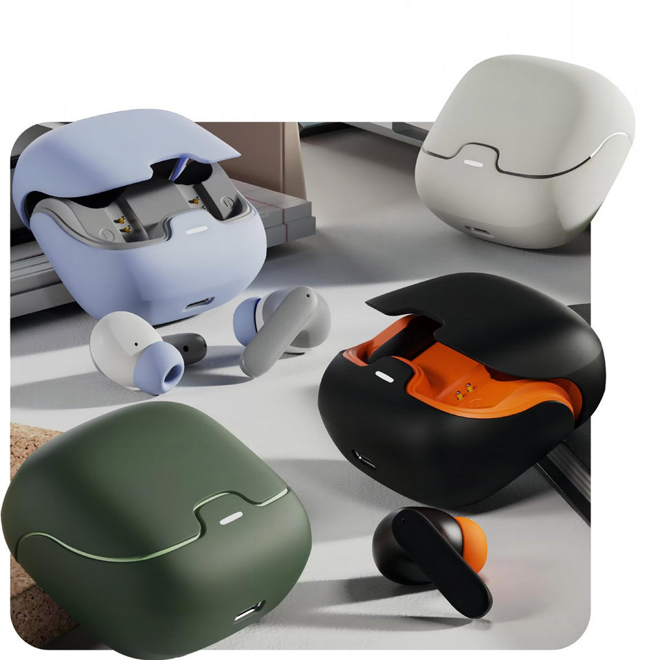 EchoZen Quad Mic Earbuds With Noise Cancellation