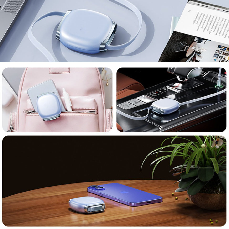 AutoReel Type-C Retractable Charging Cable