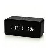 Aura Digital Hub Wireless Charging + LED Alarm Clock And Temperature
