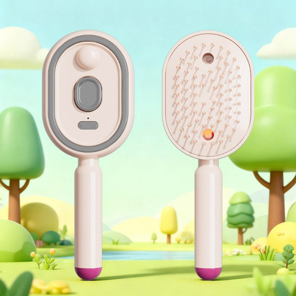 Silk Stream Mist Brush Electric Anti-Static Oil Spray Massager