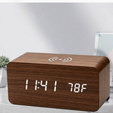 Aura Digital Hub Wireless Charging + LED Alarm Clock And Temperature