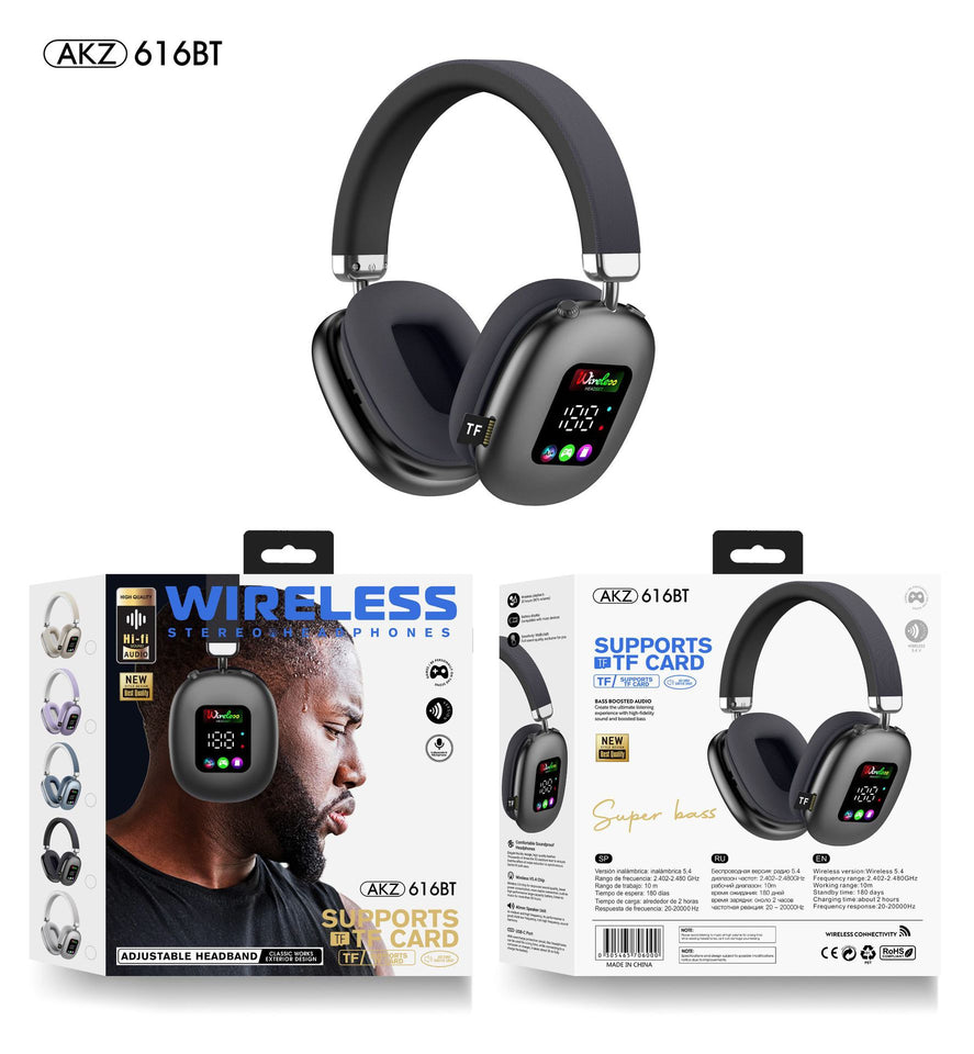 OmniView Smart Connect Wireless Over-Ear Bluetooth Headphones