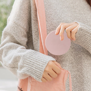 Compact Mirror With Portable Phone Charger