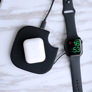 Teamwork 2 In 1 Wireless Phone And Apple Watch Charger