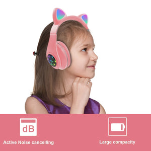 Cute Cat Earphones Wireless Bluetooth Headphones